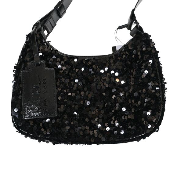 Nicole Miller Black Sequin Shoulder Bag 8x5 | Mercari Nicole Miller Black Sequin Shoulder Handbag NEW